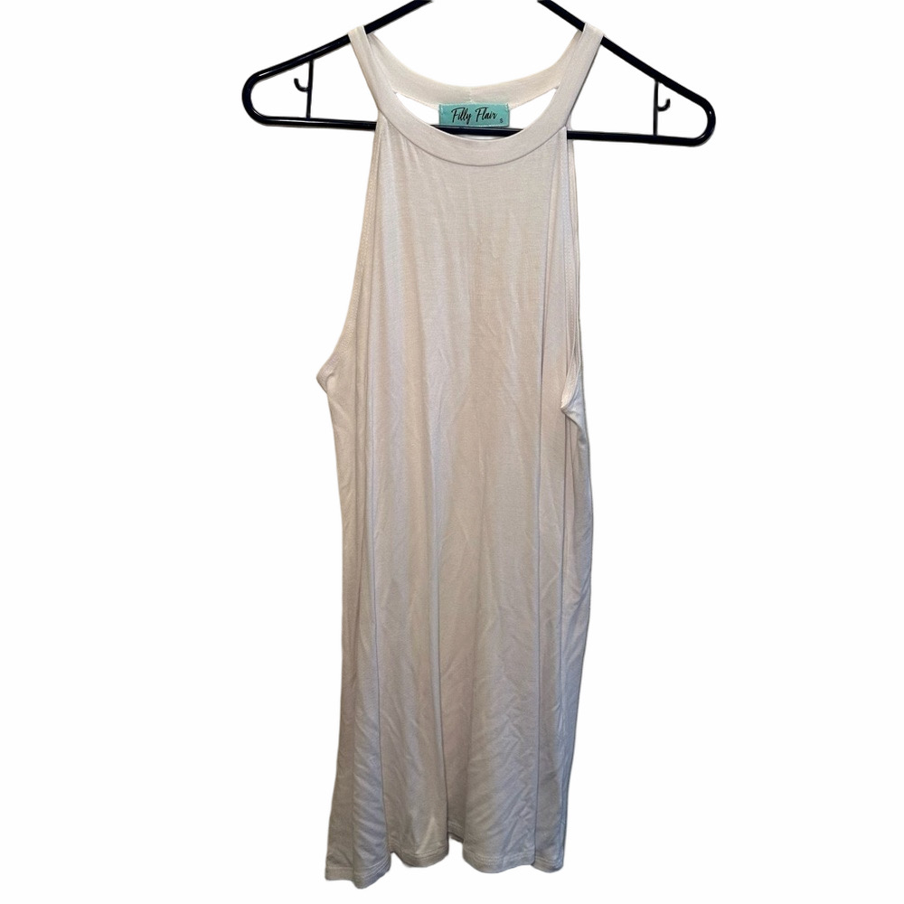Filly Flair White Tunic Tank Top Size Small
